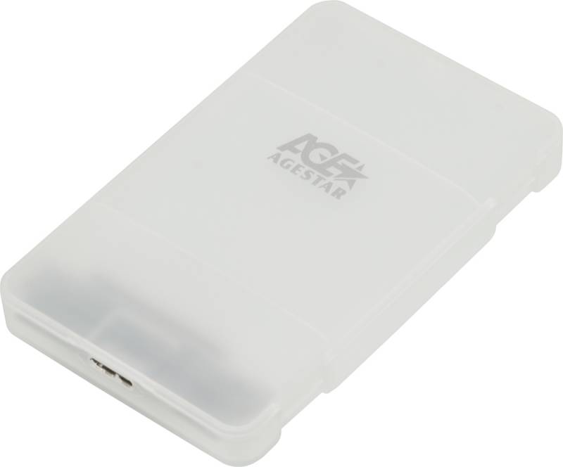 Внешний корпус для HDD AgeStar 31UBCP3 SATA алюминий белый 2.5