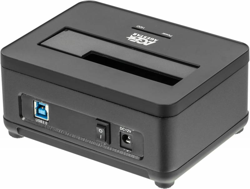 Док-станция для HDD AgeStar 3UBT7 SATA III пластик черный 1