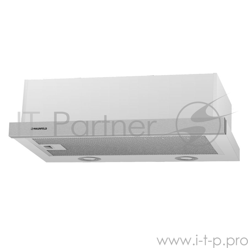 Вытяжка MAUNFELD VS LIGHT 50 НЕРЖАВЕЙКА gl 420м3/ч 2скор. колыбельное упр. 120Вт воздуховод 120мм