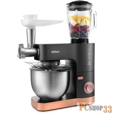1370-КТ Планетарный миксер «5 в 1» Kitfort.Мощность миксера: 1200 Вт.Длина сетевого шнура: 1,2 м.