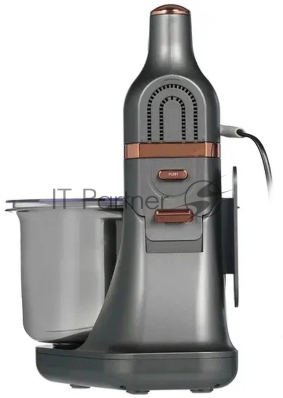 1369-КТ Миксер Kitfort.Мощность: 400 Вт.Ёмкость чаши: 3,5 л.Материал чаши: нерж.сталь.