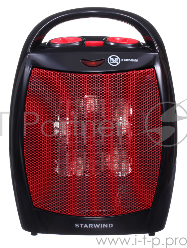 Тепловентилятор Starwind SHV2001 1600Вт черный/красный