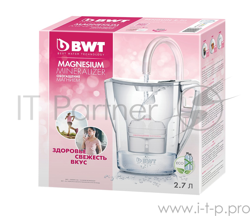 Фильтр BWT В251Р00 Пингвин кувшин для очистки воды синий анчан 2.7л