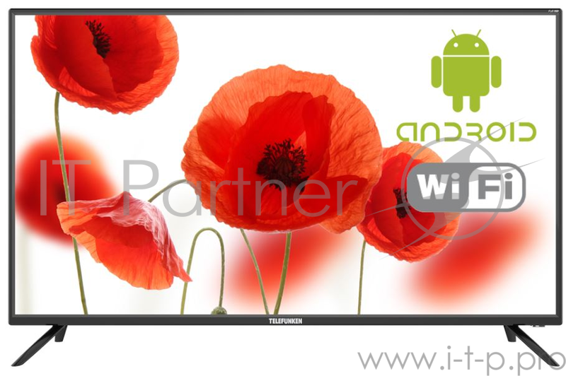 Телевизор LED 40 Telefunken TF-LED40S82T2S черный/FULL HD/Smart/Wi-Fi/ HDMI/ USB/ DVB-T/DVB-T2/DVB-C
