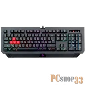 Клавиатура A4 Bloody B120N черный USB Multimedia for gamer LED