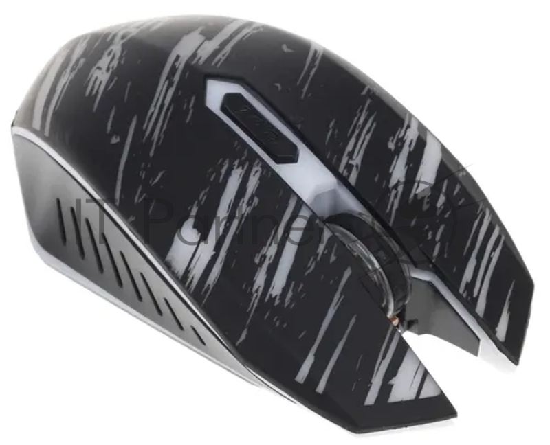 Мышь Qumo Edge M17, беспроводная, игровая,аккумуляторная 600 mAH, кабель зарядки, 1000-2400 dpi, 6 клавиш