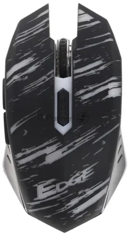 Мышь Qumo Edge M17, беспроводная, игровая,аккумуляторная 600 mAH, кабель зарядки, 1000-2400 dpi, 6 клавиш