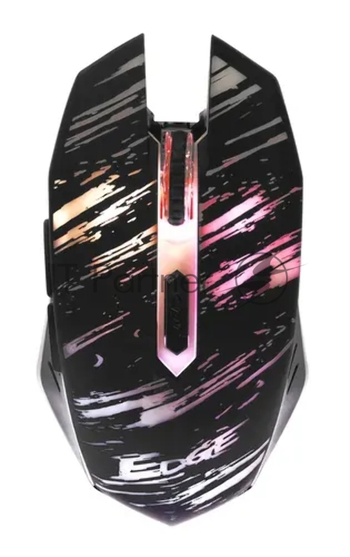 Мышь Qumo Edge M17, беспроводная, игровая,аккумуляторная 600 mAH, кабель зарядки, 1000-2400 dpi, 6 клавиш