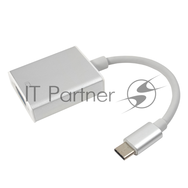 Переходник Greenconnect Конвертер-переходник USB TypeC > VGA 15F GCR серия Greenline (GCR-UTC2VGA)
