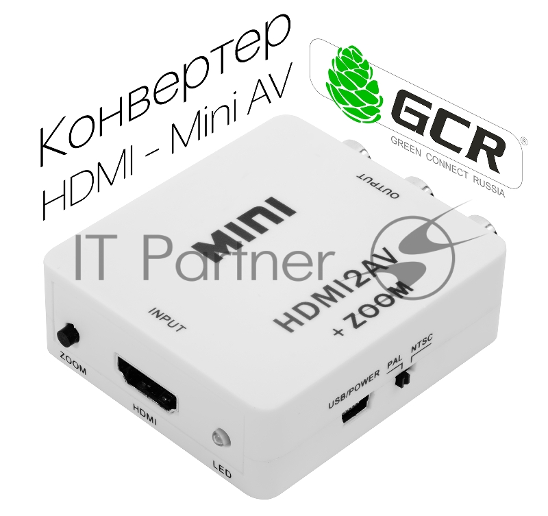Мультимедиа конвертер Greenconnect MINI HDMI to AV Converter ZOOM (GL-v128)
