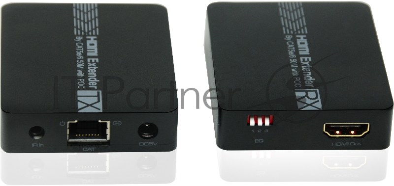 Удлинитель Greenconnect HDMI Full HD +3D+ звук до 60m (передатчик+приемник) + пульт IR GL-VK50ERH