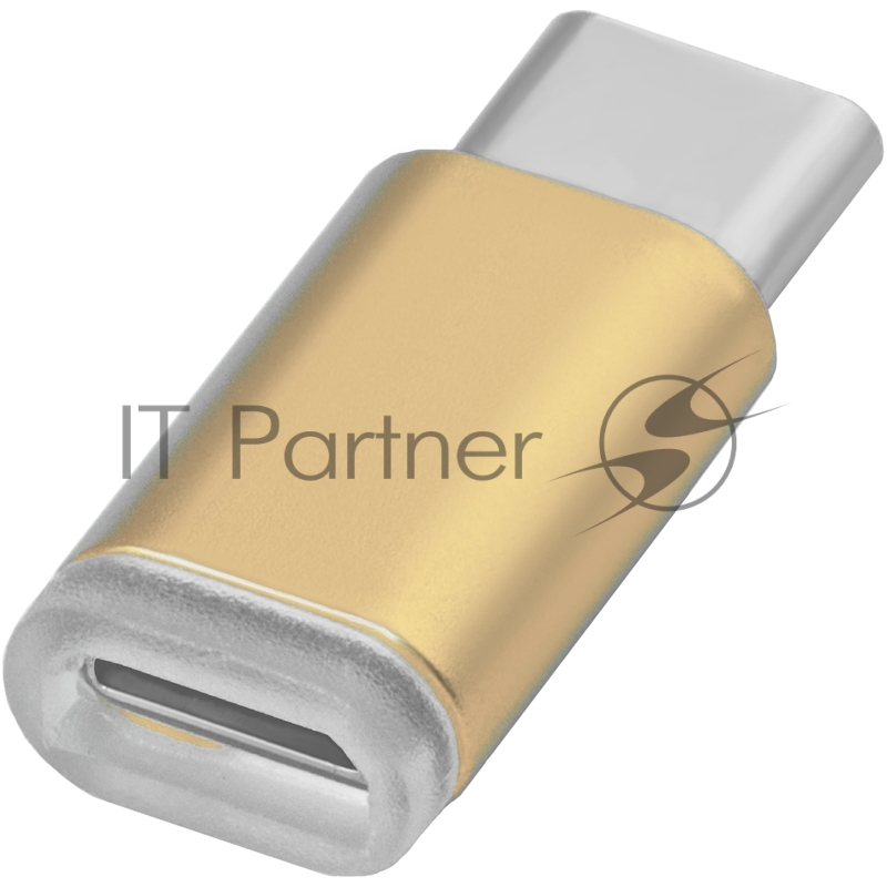 Greenconnect Переходник USB Type C на micro USB 2.0, M/F, Greenconnect, золотистый, GCR-UC3U2MF-G Greenconnect Переходник USB Type C на micro USB 2.0, M/F, Greenconnect, золотистый, GCR-UC3U2MF-G
