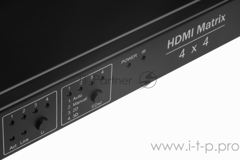 Greenconnect Матричный переключатель HDMI 4 x 4 Greenline, 4Kx2K, RS232, GL-v404 Greenconnect Матричный переключатель HDMI 4 x 4 Greenline, 4Kx2K, RS232, GL-v404