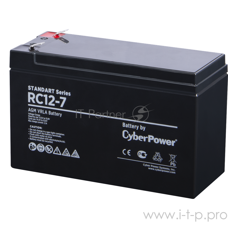Аккумуляторная батарея SS CyberPower RC 12-7 / 12 В 7 Ач Battery CyberPower Standart series RC 12-7 / 12V 7 Ah