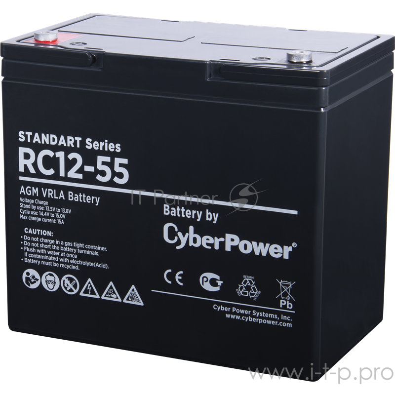 Аккумуляторная батарея SS CyberPower RC 12-55 / 12 В 55 Ач Battery CyberPower Standart series RC 12-55 / 12V 55 Ah