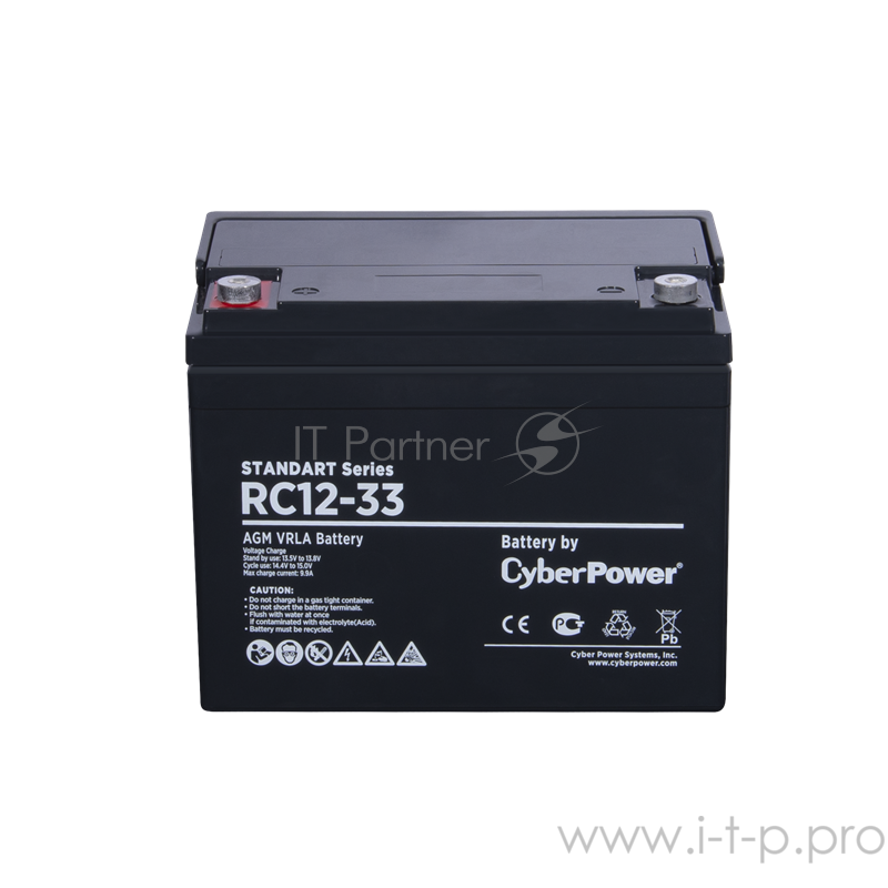Аккумуляторная батарея SS CyberPower RC 12-33 / 12 В 33 Ач Battery CyberPower Standart series RC 12-33 / 12V 33 Ah