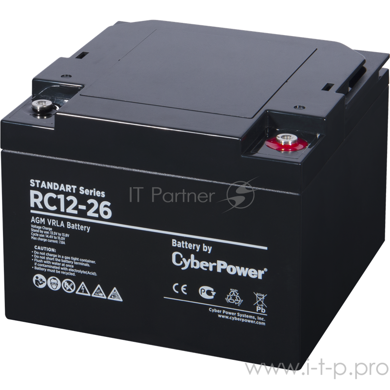 Аккумуляторная батарея SS CyberPower RC 12-26 / 12 В 26 Ач Battery CyberPower Standart series RC 12-26 / 12V 26 Ah
