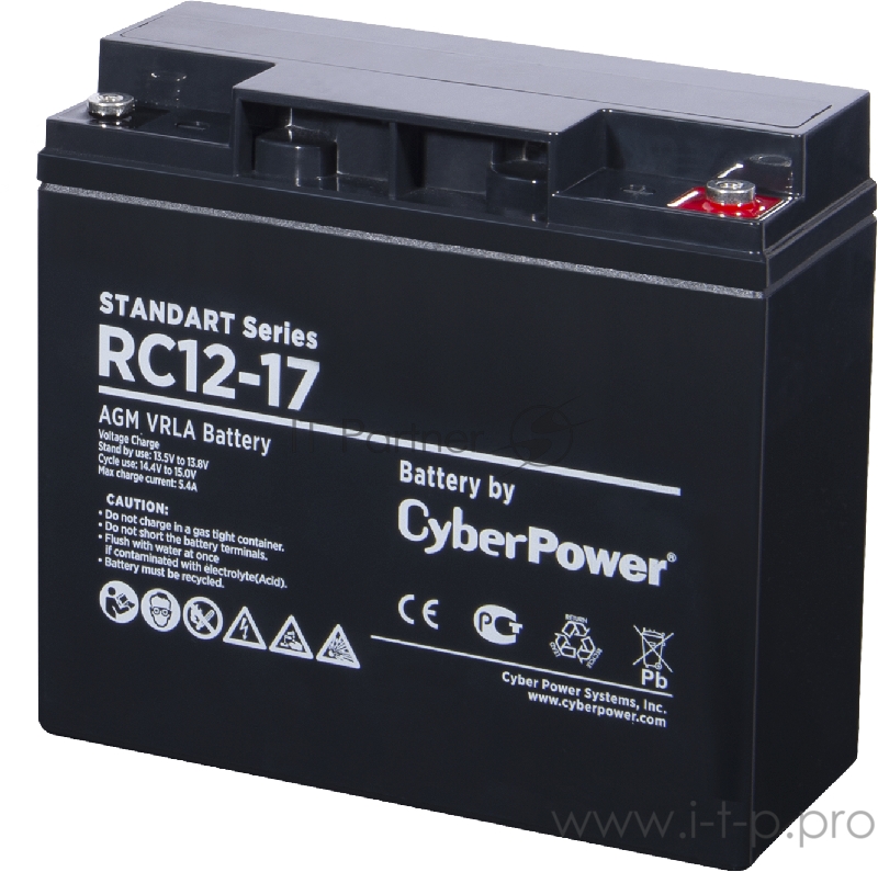 Аккумуляторная батарея SS CyberPower RC 12-17 / 12 В 17 Ач Battery CyberPower Standart series RC 12-17 / 12V 17 Ah