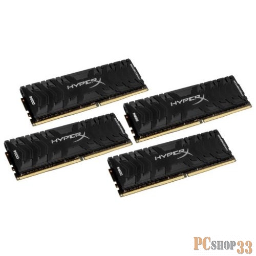 Модуль памяти Kingston DIMM 64Gb DDR 4 PC25600, 3200Mhz, Kingston XMP HyperX Predator CL16 (Kit of 4) (HX432C16PB3K4/64) (retail)