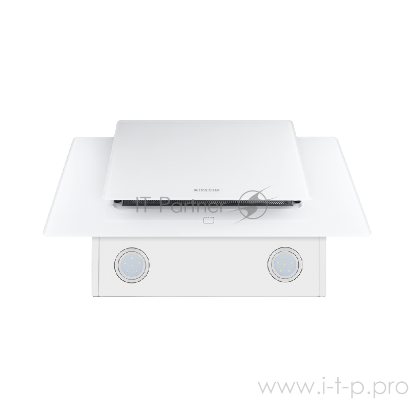 Вытяжка MAUNFELD WIND 50 Белый наклонная, 50см, сенсорное управление, 700м3, площадь кухни до 25м2, 3 скорости, светодиодное освещение, в опции: угольный фильтр CF150-2шт, белый