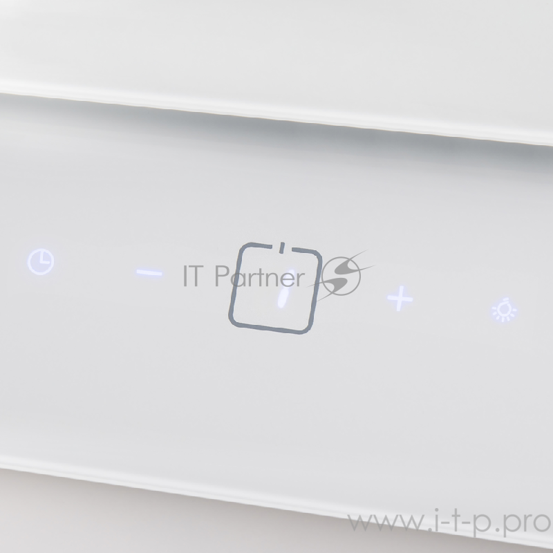 Вытяжка MAUNFELD WIND 50 Белый наклонная, 50см, сенсорное управление, 700м3, площадь кухни до 25м2, 3 скорости, светодиодное освещение, в опции: угольный фильтр CF150-2шт, белый