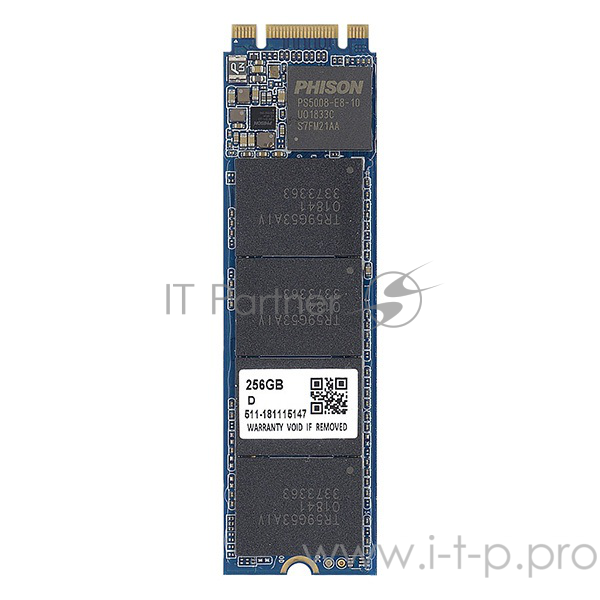 Накопитель SSD M.2 Smartbuy 256Gb Stream E13T <SBSSD-256GT-PH13T-M2P4> (PCI-E x4, up to 1700/1150MBs, NVMe, 3D TLC, PS5013T, 22х80мм)