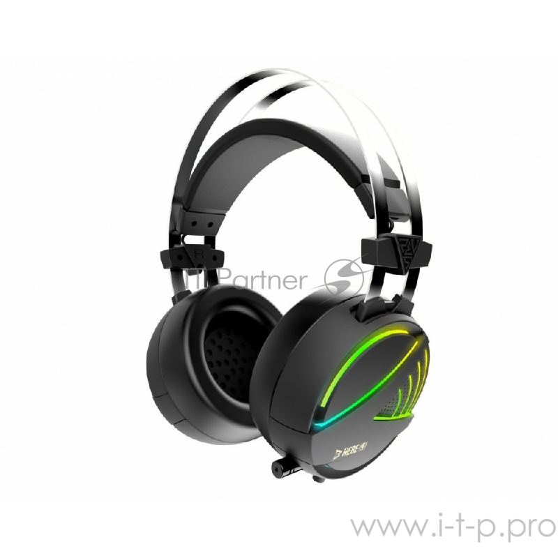 Игровая гарнитура Gamdias HEBE M1 RGB (7.1, вибрация, 119 dB, 32 Ом, RGB подсветка, USB, ПУ)