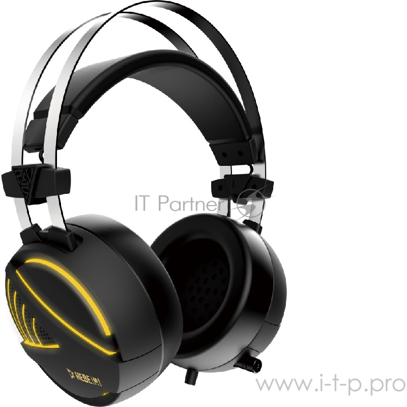 Игровая гарнитура Gamdias HEBE M1 RGB (7.1, вибрация, 119 dB, 32 Ом, RGB подсветка, USB, ПУ)