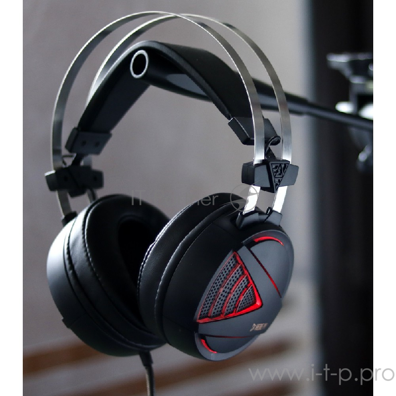 Игровая гарнитура Gamdias HEBE M1 RGB (7.1, вибрация, 119 dB, 32 Ом, RGB подсветка, USB, ПУ)