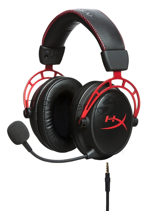 Игровая гарнитура HyperX Cloud Alpha Red (mini-jack 3.5 мм, блок управления, 50 мм, HX-HSCA-RD/EE)