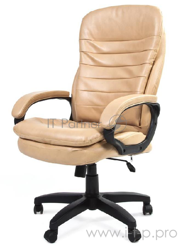 Офисное кресло Chairman 795 LT бежевое (экокожа, пластик, газпатрон 3 кл, ролики, механизм качания)