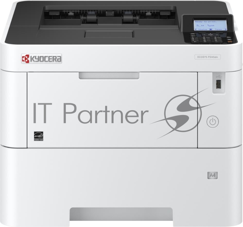 Принтер лазерный Kyocera ECOSYS P3145dn (A4, 45 стр/мин, 1200 dpi, 512Mb, дуплекс, USB 2.0, Network)