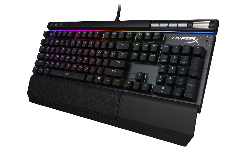Игровая клавиатура HyperX Alloy Elite RGB (Cherry MX Blue switches, USB, RGB подсветка, порт USB 2.0, 8 доп. клавиш, HX-KB2BL2-RU/R1)