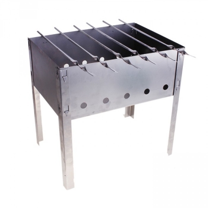 Мангал Искорка 6 шампуров 350х250х350