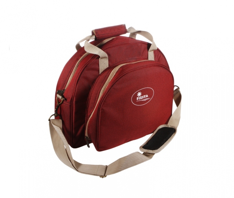 Набор для пикника Fiesta Duet (на 2 персоны, цвет бордовый, набор посуды + изотермическое отделение, вес 2кг)