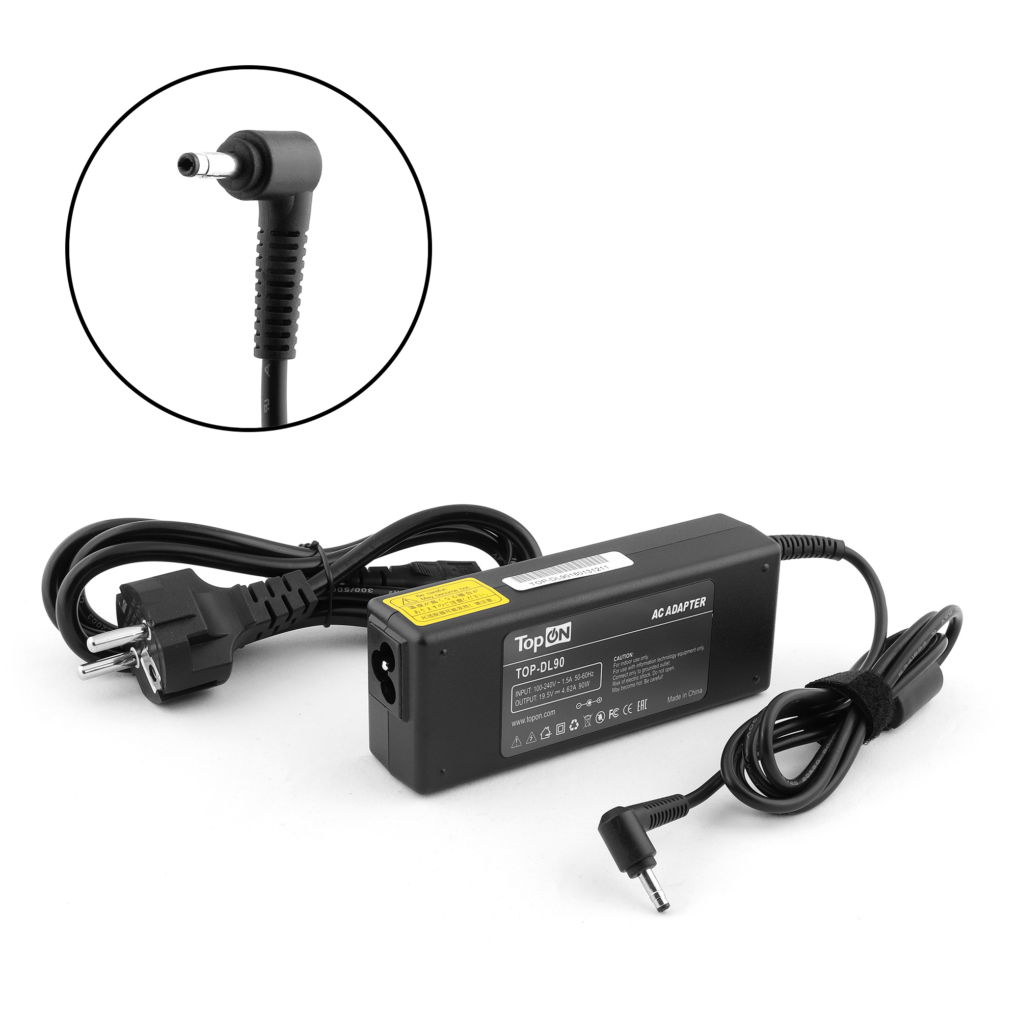 Блок питания для ноутбука Dell Vostro 5460, 5470, 5560, 5570 Series. 19.5V 4.62A (4.0x1.7mm) 90W. ADP-90LD D, CT84V, GJN3G, PA-1900-32D4.