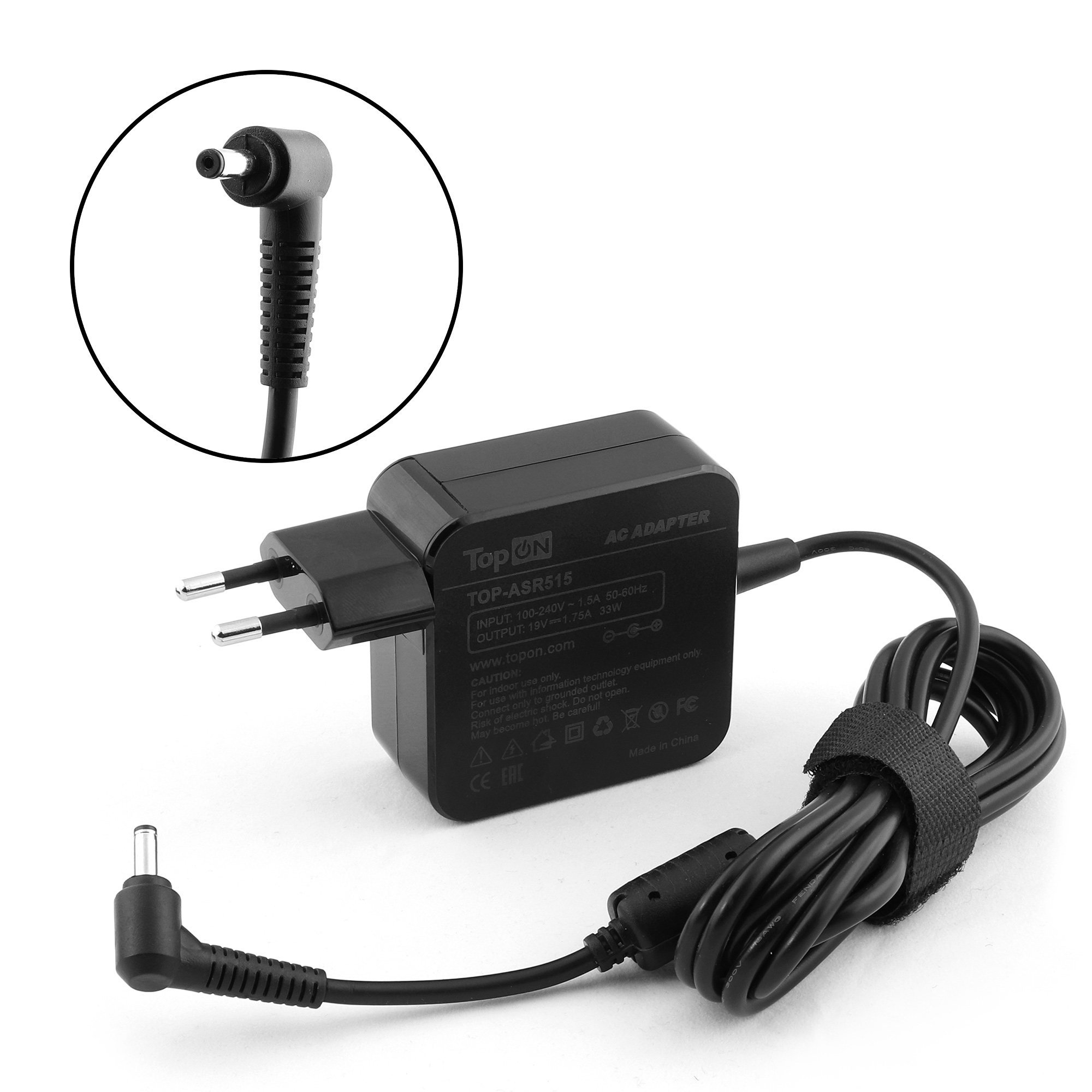 Блок питания для ноутбука Asus X453MA, X553MA, R515, F202, VivoBook X201, Taichi 21-DH71 Series. 19V 1.75A (4.0x1.35 mm) 33W. AD890326, ADP-33AW.