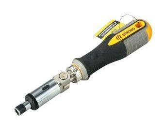 Отвертка реверсивно-рычажная Strong СТП-94100020 адаптер для бит, 1/4 (6,35)