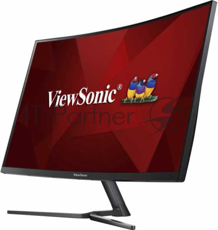 Монитор ViewSonic 27 VX2758-PC-mh VA LED изогнутый, 1920x1080, 1ms, 280cd/m2, 178°/178°, 3000:1, 80Mln:1, D-Sub, 2*HDMI, 144Hz, FreeSync, колонки, Tilt, VESA, Black
