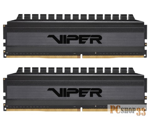 Оперативная память DDR 4 DIMM 16Gb (8GBx2) PC32000, 4000Mhz, PATRIOT BLACKOUT Kit (PVB416G400C9K) (retail)