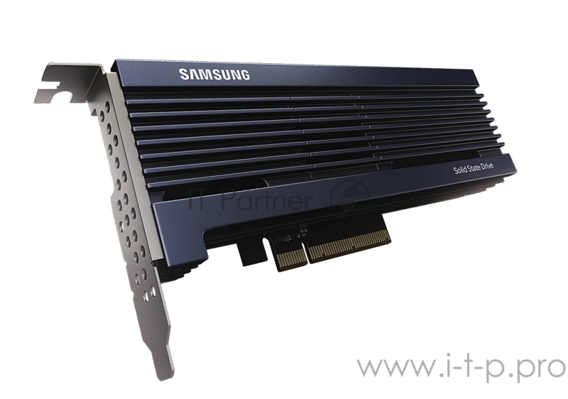 Samsung Enterprise SSD, HHHL, PM1725b, 6400GB, NVMe, R6200/2900WMb/s, IOPS(R4K) 940K/190K, MTBF 2M, 3DWPD, OEM, 5 years