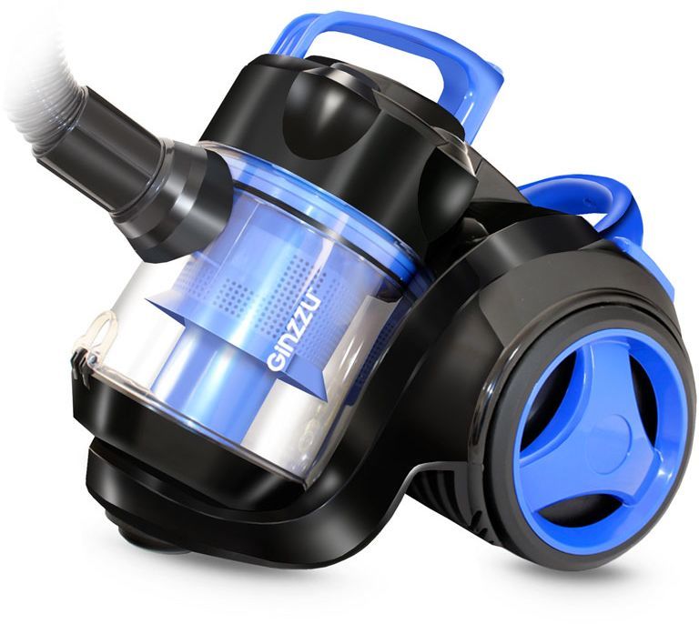 Пылесос Ginzzu VS420 чёрный/синий