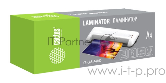 Ламинатор Cactus CS-LAB-A4400 A4 (80-125мкм) 40см/мин (2вал.) лам.фото