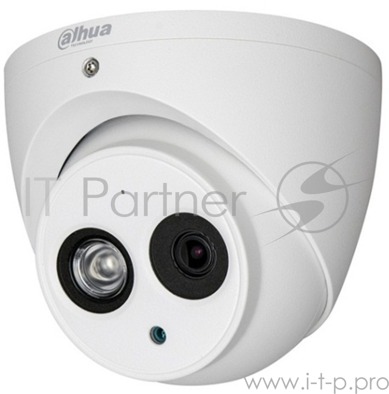 Камера видеонаблюдения Dahua DH-HAC-HDW1400EMP-A-0360B 3.6-3.6мм HD СVI цветная корп.:белый