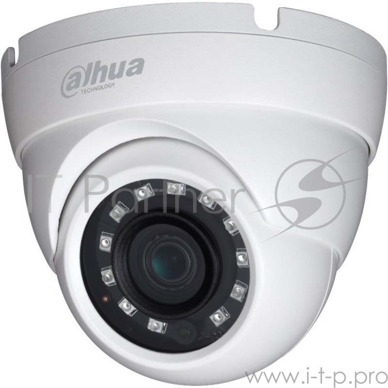 Камера видеонаблюдения Dahua DH-HAC-HDW2501MP-0360B 3.6-3.6мм цветная корп.:белый