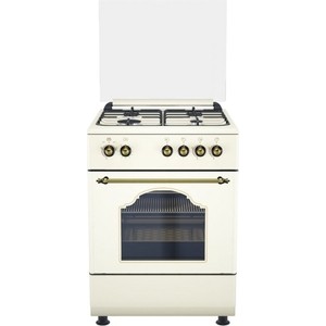 Газовая плита DeLuxe 606040.24г 006 (кр) чуг реш беж