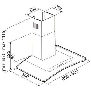 Вытяжка KORTING KHC 9954 X Настенный монтаж, каминного типа. Ширина 90см, электронное управление с цифровым дисплеем, 4 режима, интенсивный режим Booster, Турбина, 950 м3/ч., функция Clean Air, таймер, алюминиевые жировые фильтры, индикация загрязнен