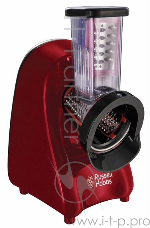 Измельчитель Russell Hobbs 22280-56 Desire Slice & Go, 200Вт, набор насадок, чёрный красный