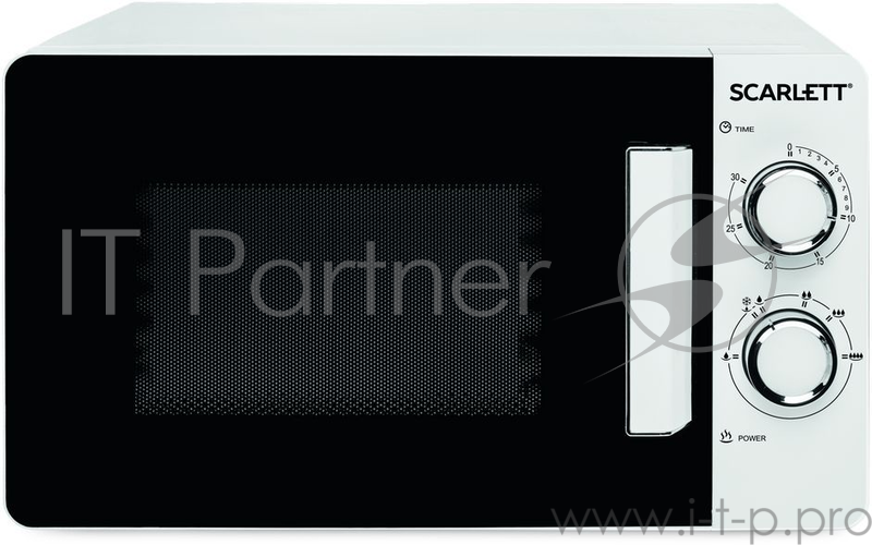 Микроволновая Печь Scarlett SC-MW9020S03M . объем 20 л мощность 700 Вт механическое управление поворотные переключатели