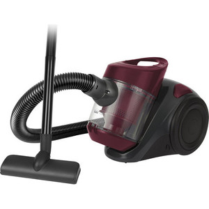 HOME ELEMENT HE-VC1808 Пылесос бордовый гранат (1800W)1800W сборная пластиковая трубка, насадка для пола и ковра, мощность всасывания 400W, шнур 3 метра, контейнер для сбора пыли - 2литра, автосматывание шнура